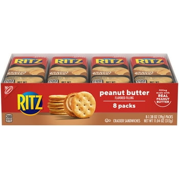 RITZ Peanut Butter Sandwich Crackers, 8 - 1.38 oz Packs