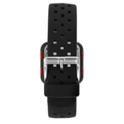 Armitron Unisex Adult Sport Wristwatch with Black Square Dial and Red Strap