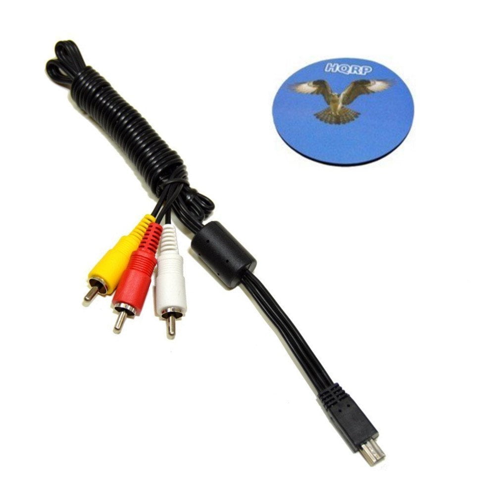 HQRP Mini USB To 3 RCA Audio Video Cable for Canon PowerShot SX400 IS
