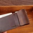 thumbnail image 4 of Leather Pen Case Holder Handmade Fountain Cover Large Brown, 4 of 4