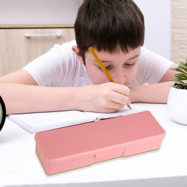 Boovnll Plastic Pencil Box, Student Stationery Box Large Capacity Double-Layer Pencil Case Multifunctional Pencil Case, Pencil Case, Pencil Box, Pencil Pouch