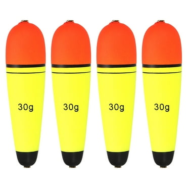 EVA 1oz Fishing Slip Bobbers Float, Yellow, 4 Pack