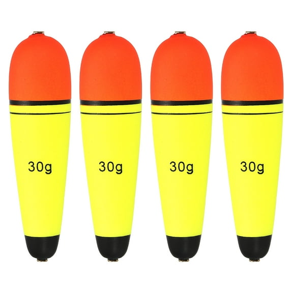 EVA 1oz Fishing Slip Bobbers Float, Yellow, 4 Pack