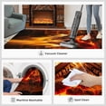 thumbnail image 5 of Flame Rug Burning Fireplace Bedroom Rugs Firewood Flames Area Rug Non Slip Printed Low Pile Indoor Floor Carpet for Home Decor-2' x 3', 5 of 6