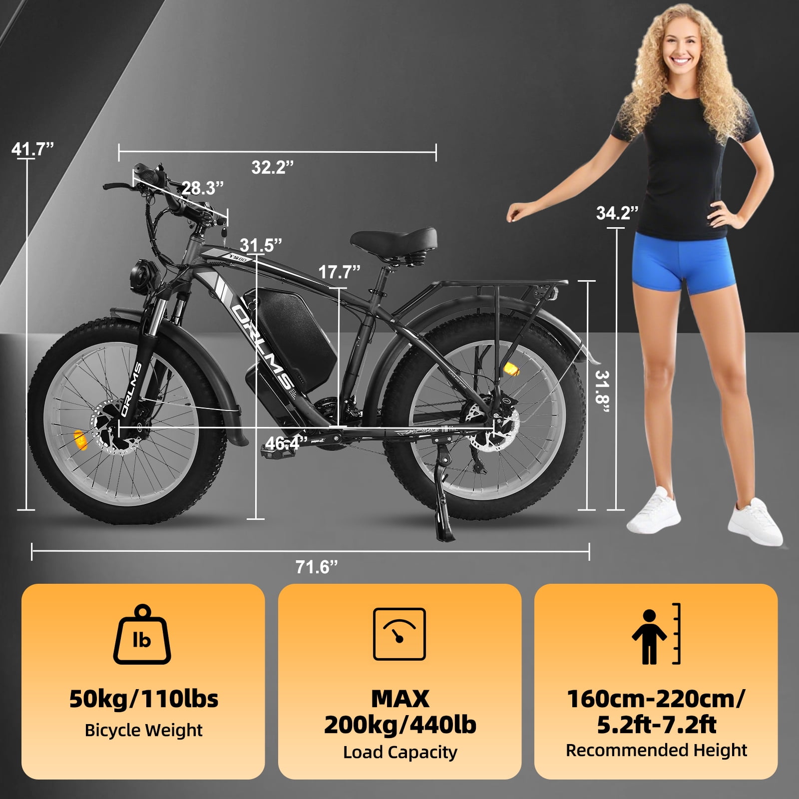 5000W Peak Dual Motor E-Bike, 60V 25AH Battery Electric Bike for Adults, 45MPH Mountain AWD 21-Speed Snow E-Bike with 26" x 4.0 Fat Tire, Long Range Mountain Dirt Off-Road