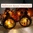thumbnail image 3 of Wovilon Halloween Lights Lantern, Halloween Led Pumpkin Lamp Halloween Scary Scene Lights Halloween Lantern Decor Vintage Hanging Lantern Gifts for Indoor,Halloween Ornaments, 3 of 7