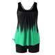 thumbnail image 4 of Modesto Trajes de Baño para las Mujeres Multicolor Gradiente Impresión de Espalda Recorte, Pantalones Cortos de Cintura Alta Y Sling Top para la Playa, la Piscina Y las Vacaciones, 4 of 6