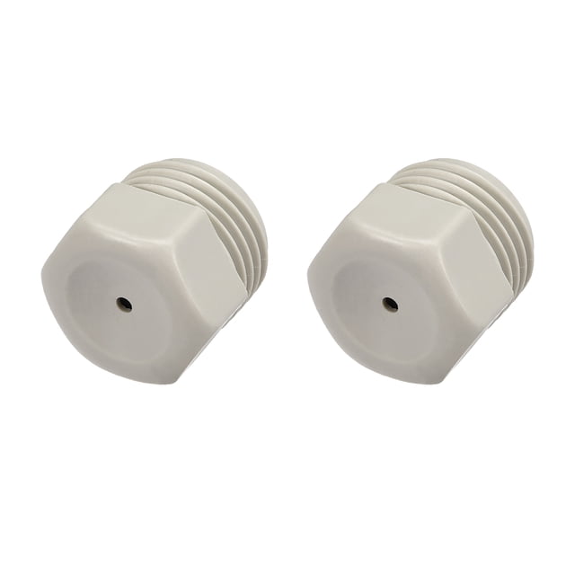 Unique Bargains Mist Nozzle - G1/2 Thread 2mm Orifice Diameter PP Fine Atomizing Spray Tip - 2 Pcs