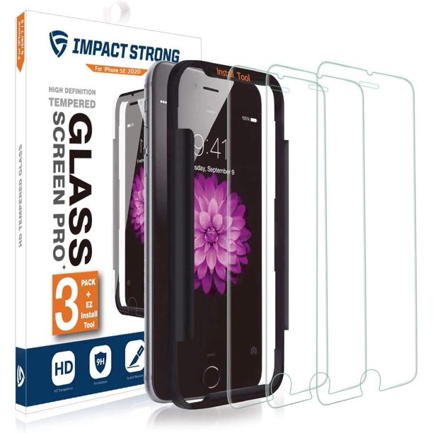 ImpactStrong (3 Pack) Shatterproof Tempered Glass Screen Protector for