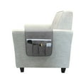 thumbnail image 2 of Couch Sofa Chair Armrest Remote Control Storage Organizer Holder, Non-Slip Armchair Caddy Pocket Holder Organizer with 5 Pockets for Phone, Book, Magazines, Ipad, TV Remotes-Brown/Gray/Beige/Red, 2 of 9