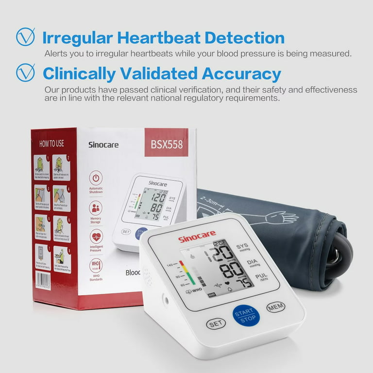 Sannuo Blood Pressure Monitor Upper Arm Blood Pressure Cuff Device Automatic  Digital BP Machine Heart Rate Pulse Monitor Voice - AliExpress