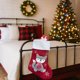 thumbnail image 5 of Decoraciones navideñas, calcetines navideños, decoraciones navideñas de Papá Noel, calcetines pequeños, bolsas de regalo, bolsas navideñas, adornos colgantes, bolsillos, calcetines navideños de punto, 5 of 6