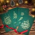 thumbnail image 1 of Meitianfacai Christmas Greeting Card Stamping English Wishes, Vert, 1 of 6
