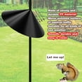 thumbnail image 3 of LIYJTK Squirrel Proof 15.7" Diameter Wrap-Around Bird Feeder Baffle, Black, 3 of 8
