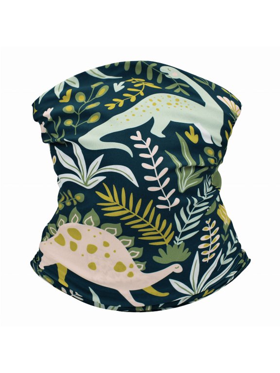 Neck Gaiter/Balaclava/Magic Scarf Headband & Face Mask for Men, Women Dinosaur