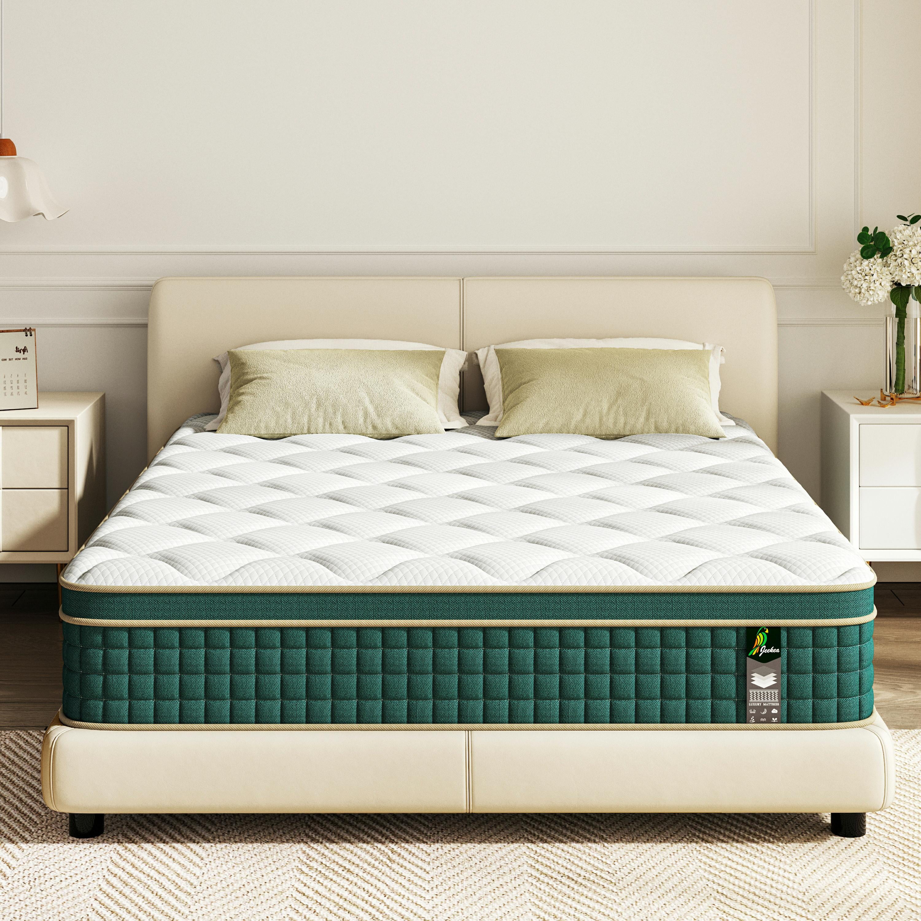 King Mattress in a Box - 10 Inch King Size Memory Foam Mattress - Hybrid Mattress King Size for Back Pain Relief - Medium Firm King Bed Mattress with Motion Isolation & Strong Edge Support
