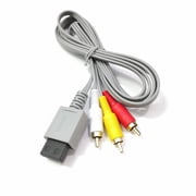 Huanledash AV Cable for Wii/Wii-U Red White Yellow Connectors HD-Compatible Audio Video Cable 6ft