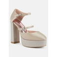 thumbnail image 2 of Shiver Rhinestones Embellished Platform Mary Jane Sandals, 2 of 11