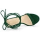 thumbnail image 4 of Sandalias Cordón Arriba Plataforma Tacones De Aguja Para Mujeres Verde Esmeralda 40, 4 of 6