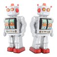 thumbnail image 1 of Modelo De Figuras De Juguete De Robot De Hojalata De Metal, Hojalata Eléctrica Extremadamento Detallada, Juguete De Hojalata Giratorio Nostálgico Y DiverTido Para Niños Y, 1 of 7