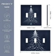 2 Gang Light Switch Cover Plate Christmas Tree with Star Wall Plate
