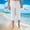 White, variant on Men Elastic Drawstring Capri Pajama Pants, Solid Loose Wide Leg Below Knee Loungewear Sleep Bottoms with Front Pocket & Button Fly Size 3XL Blue