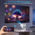 thumbnail image 3 of Salange LCD Nativo 720p HD Mini Proyector Portátil Inteligente Cine en Casa Android11 con Wifi, 3 of 10