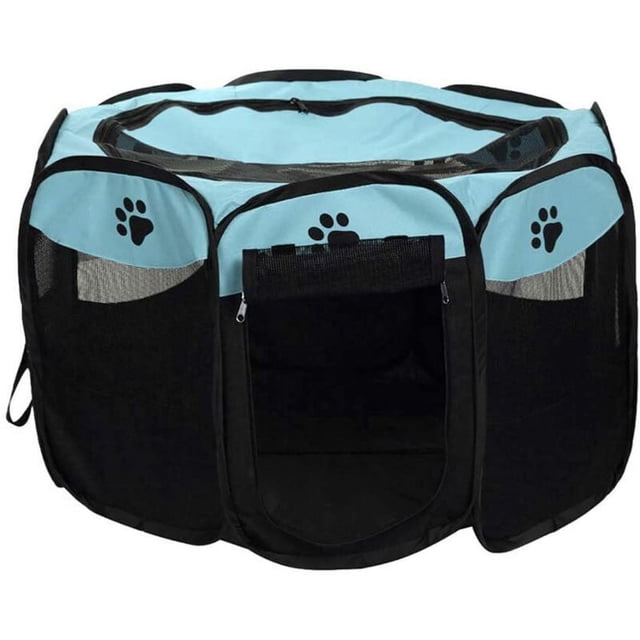Jinsinto Portable Foldable Waterproof Dog Playpen Outdoor Pet Playpen Oxford Exercise Tent House for Dogs Cats Rabbits,