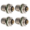 thumbnail image 3 of M12 Aviation 6 Core Plug, Stable Performance High Pressure Resistant Easy To Install Long Service Life Aviation Electronic Connector For Marine ANGGREK CB1619, 3 of 8