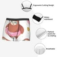 thumbnail image 6 of Balery Sloth with Donuts1 Men's Boxer Briefs, Soft and Breathable Cotton Underwear with nylon Waistband-XX-Large, 6 of 9