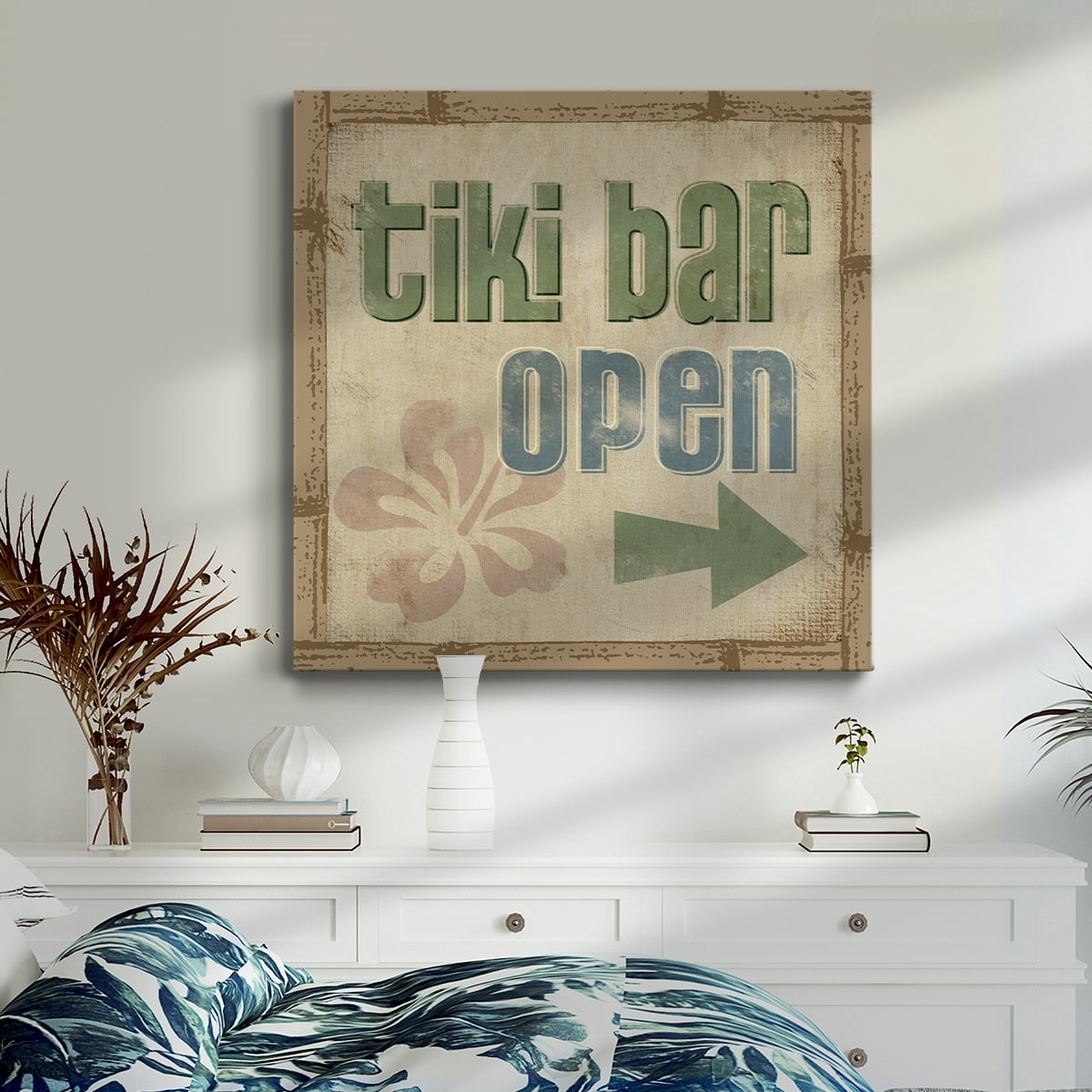 Wexford Home Beach Sign VI-Premium Gallery Wrapped Canvas, 10" x 10" - Ready to Hang