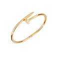 thumbnail image 1 of Brazalete en forma de clavo dorado de oro laminado, 1 of 7