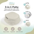 thumbnail image 2 of Dolu Nuve 3-in-1 Potty, Toilet Adapter, and Step Stool, Ergonomic Design, Beige, 2 of 6
