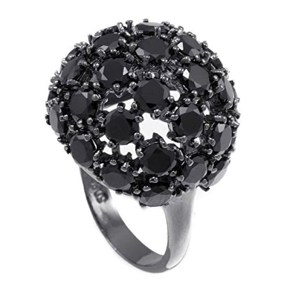 GIFTS INFINITY Rodium Plated Ladies Stardust Bling Ring RL196 (5)