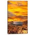 thumbnail image 2 of Beautiful Landscape under Yellow Sky - Landscape Canvas Art Print, 2 of 3