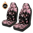thumbnail image 3 of Uorisanigo Car Seat Covers Front Seats 2 Packs, Fluffy Pink Cherry Blossom Automotive Bucket Seat Covers for Cars SUV Pick-up Truck Sedan Seats Cover Cushion, Auto Accessories Decor, 3 of 7