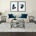 thumbnail image 2 of Henn&Hart 32" Square Blackened Bronze Coffee Table with Glass Shelf, 2 of 7