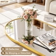 thumbnail image 5 of Antok Arched Full Length Mirror 76"x34", Standing Floor Mirror with Gold Frame, Durable Anti-Shatter Glass, Freestanding/Wall Mountable for Bedroom, Living Room, Dressing Room, 5 of 8