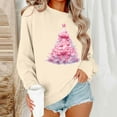 thumbnail image 2 of Frostluinai Sweatshirts for Women Marry Christmas Gifts Crew Neck Long Sleeve Casual Pullover Xmas Tree Graphic Sweat Shirts XS-3XL, 2 of 7