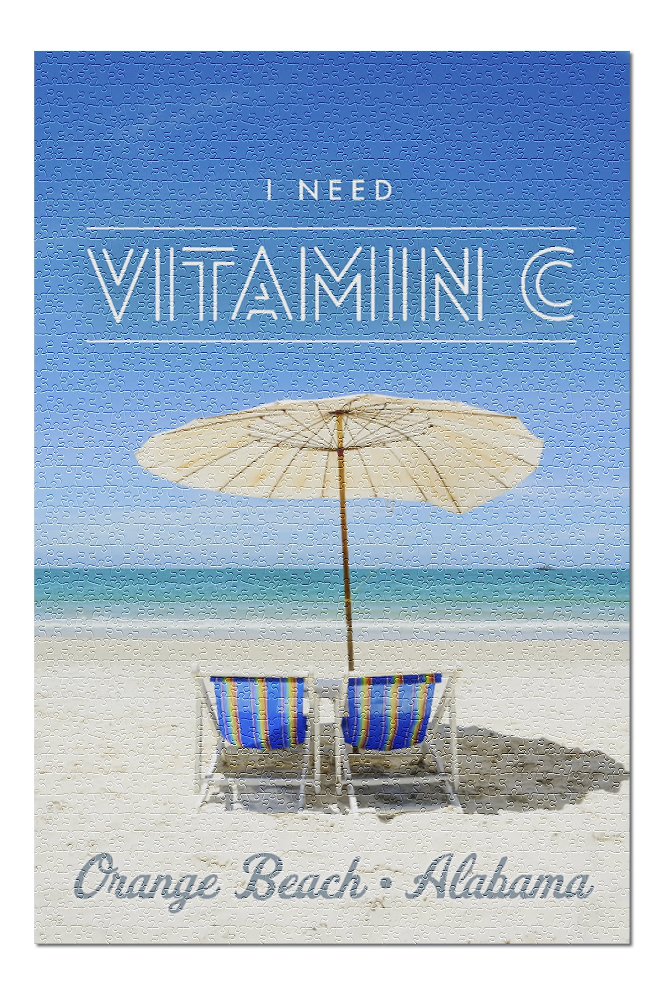 Orange Beach Alabama I Need Vitamin C Beach Chairs And Umbrellas x30 Premium 1000 Piece Jigsaw Puzzle Made In Usa Walmart Com Walmart Com Orange Beach Alabama I Need Vitamin C Beach Chairs And Umbrellas x30 Premium 1000 Piece Jigsaw Puzzle Made In Usa Walmart Com Walmart Com