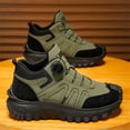 thumbnail image 5 of Willtoo Hiking Boots for Men Button Mid‑Top Comfortable Shoes, Non‑Slip Lightweight Outdoors Trekking Sneakers, Shock‑Absorbing Casual Footwear for Camping Hiking Daily Outdoor Activities, 5 of 5