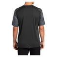 thumbnail image 3 of Yellow Rooster Men's CamoHex Colorblock Polyester T-Shirts Black/ Iron Grey 4XL, 3 of 4