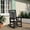 Classic Black, variant on Oversized HDPE Outdoor Rocking Chair, All-Weather High Back Porch Rocker, Teak