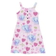 thumbnail image 4 of LOVZFMLL Robe Mignonne à Manches Courtes pour Tout-Petits Enfants Couleur Unie Imprimée Extensible Robe Trapèze, 4 of 8