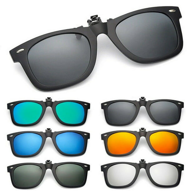 Aptoco Polarized Flip Clip On Sunglasses Black 100% UV Protection Fishing for Men and Women - Walmart.com