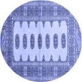thumbnail image 1 of Ahgly Company Indoor Round Southwestern Blue Country Area Rugs, 8' Round, 1 of 4
