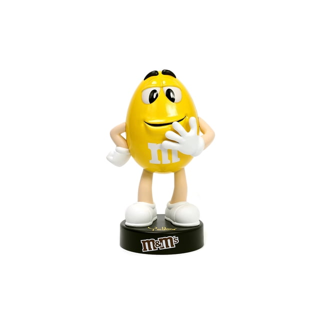 Figura M&M's Yellow Metals de Jada Toys, metal fundido a presión, 10 cm