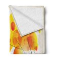 thumbnail image 2 of Abstract Soft Flannel Fleece Throw Blanket, Modern Tree Sun Autumn Themed Vibrant Image Artwork Print, Cozy Plush for Indoor and Outdoor Use, 50" x 60", Yellow Orange and Black, by Ambesonne, 2 of 5