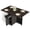 Dark Brown, variant on Folding Dining Table, Versatile Foldable Kitchen Dinner Table with Drawer 2 Storage Racks and 6 Wheels, Collapsible Extendable Rectangle Dining Table for Small Spaces