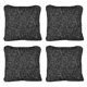 thumbnail image 1 of Cojin Decorativo Cuadrado Grande Set de 4 Zaniah Gris, 1 of 4